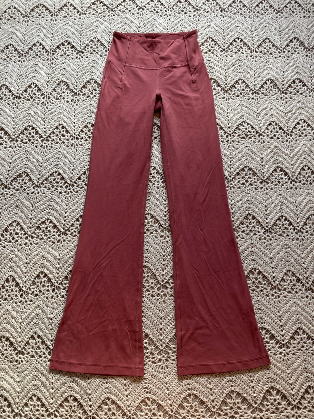 Lululemon Groove High-Rise Split-Hem Flared Pant Leggings Size 4 Rustic